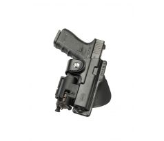 Puzdro pre Glock 19 so svetlom, Fobus EM19 LH